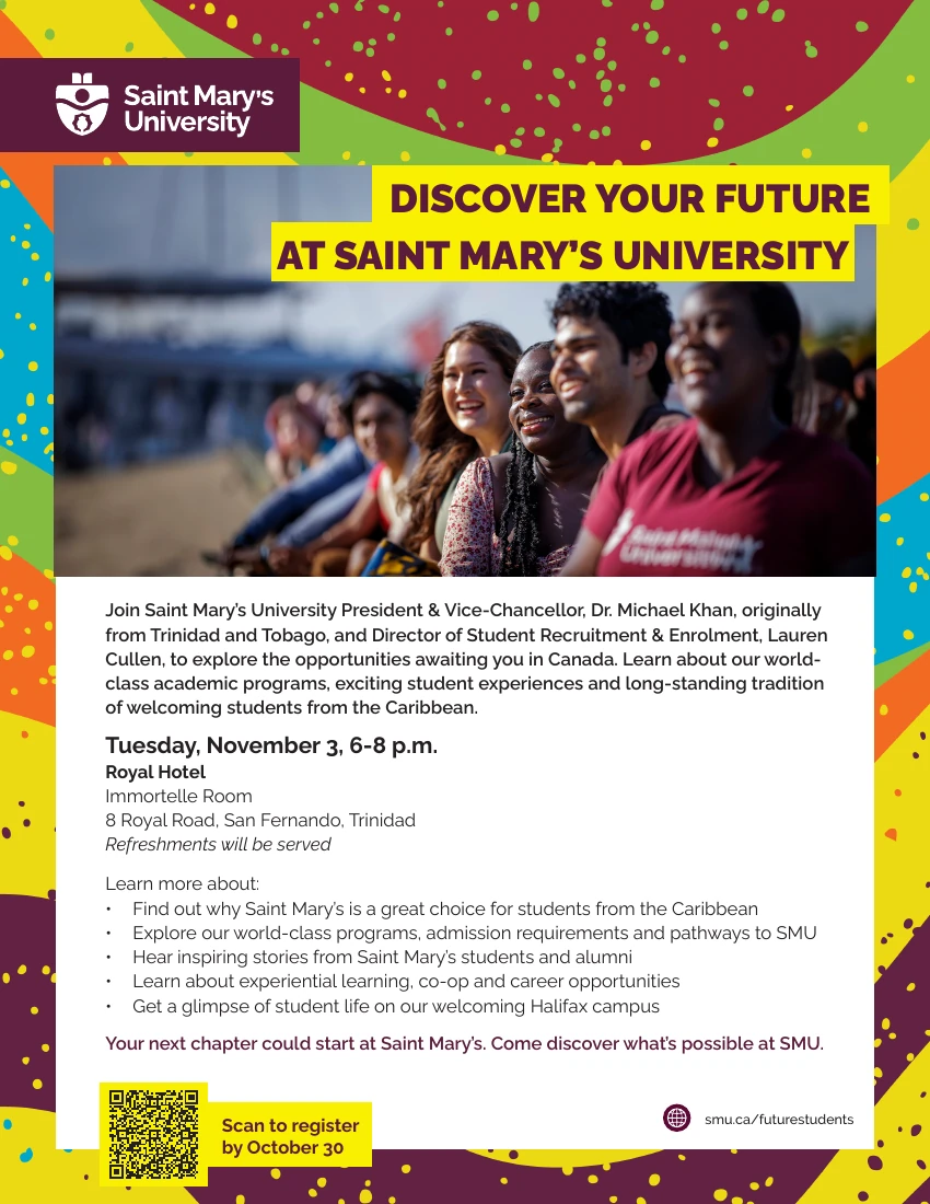 Discover your future at Saint Mary’s event poster